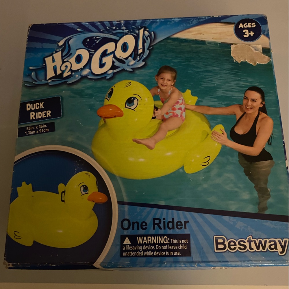 H20 Go! Duck Rider floating fun in the sun! Ages 3+ New in box